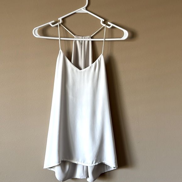 Cream Tank, XS, Loft, vneck with higher back - Picture 1 of 2